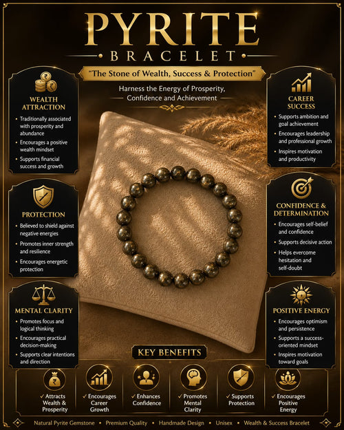 Pyrite Crystal Bracelet (Lab certified)